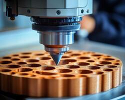 CNC Machine Precision Cutting Wood, Automated Woodworking Process with Advanced Technology photo