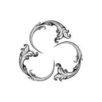 Engraving ornament, Vintage Baroque Victorian Border, Arabesque Frame, Ornate Damask, can use for Decoration, Interior, Wallpaper, Motif Pattern or Graphic Design Element. Simple and Memorable vector