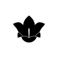 Silhouette of the Floral Emblem of Sweden, Swedish Bell, Campanula rotundifolia, Harebell, small bluebell, can use for Logo, Apps, Pictogram, Emblem, Ornate, Decoration, or Grpahic Design, Editable vector