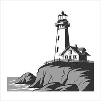 A lighthouse stands tall vector