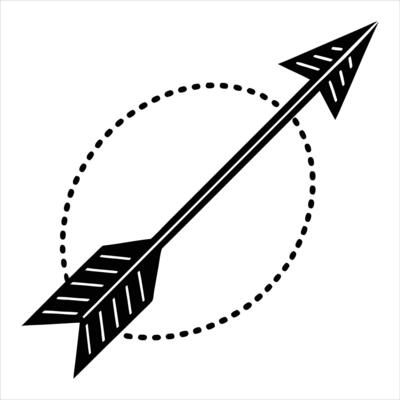 Dotted Line Arrow