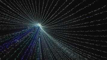 A mesmerizing display of light rays emanating from a central point, creating an immersive atmosphere. video