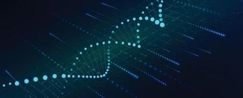 abstract dna background vector