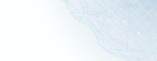 Digital worlds shaped by simplicity. Abstract technology background vector