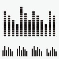 Sound waves icon set design. vector