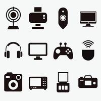Smart gadget collection isolated design for modern technology themes. vector