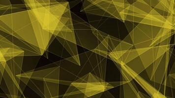 Plexus With Connected Lines Background Yellow video