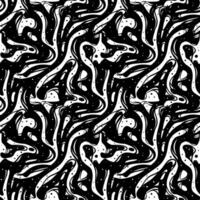 Y2k abstract black thick ink liquid seamless pattern background vector