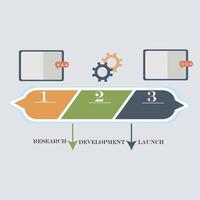 Business template infographic with 3 step. 3 options or steps timeline infographic design. Can be used for process diagram, presentations, workflow layout, flow chart and banner. vector