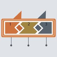 Business template infographic with 3 step. 3 options or steps timeline infographic design. Can be used for process diagram, presentations, workflow layout, flow chart,banner vector