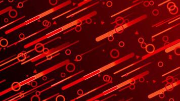 Red Gradient Background With Circles And Lines video