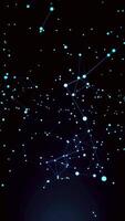 Abstract space particles background dynamic illustration video