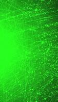 Abstract green color digital wave of dots technology network connection structure background video