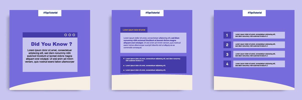 Social media faq post banner layout template with geometric shape background and bubble message design element in purple yellow white color