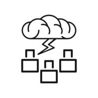 Brainstroming Business Icon for Various Concepts vector