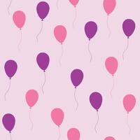 Seamless pattern with balloons vector