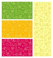 Set of cards with Easter patterns vector