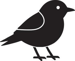 A cute magpie silhouette illustration captures charm and intelligence, ideal for logos, branding, decorations, and creative graphic design projects vector