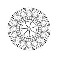 Symmetrical Mandala Geometry with Ethnic and Zentangle-Inspired Elements vector