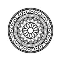 Ethnic Mandala Design with Traditional Floral and Geometric Patterns vector