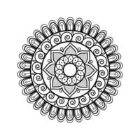 Meditative Mandala Pattern with Intricate Line Work and Spiritual Meaning vector