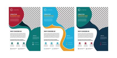 Modern Business Flyer with Clean Typography and Geometric Elements vector