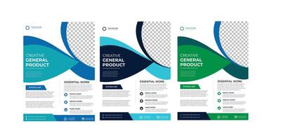 Business Brochure Flyer with Elegant Color Scheme and Editable Format vector