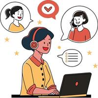Customer Service Center vector