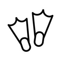 Fins icon. sign for mobile concept and web design. illustration vector