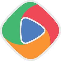 Colorful Media PLayback button vector