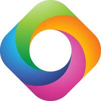 Colorful Rounded Rectangle vector