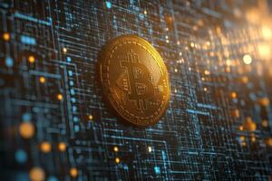 Bitcoin shines in digital trends and AI photo