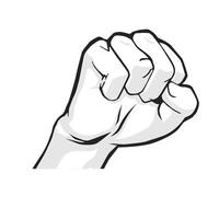 hand fist image vector