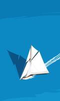 ship sailing in the middle of the ocean vector