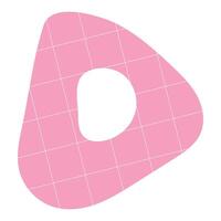 Retro Abstract fluid shape vector