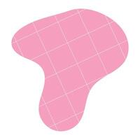 Abstract pink fluid shape vector