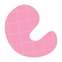 Checkered Abstract fluid shape vector