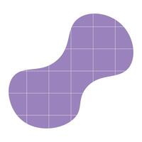 Abstract fluid shape with grid vector