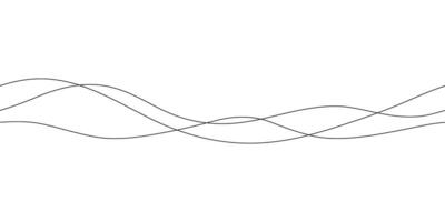 Continuous line in form curve wave, seamless abstract pattern. Wavy striped graphic background. Calm, still water of sea, river, ocean, swimming pool. Line art template. outline illustration vector