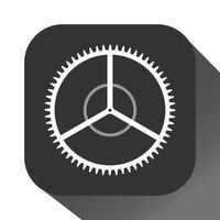 Mobile setting apps design vector