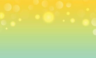 Abstract bokeh lights effect with yellow green background, bokeh background, illustration for graphic design illustration. vector
