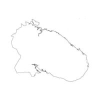 Murmansk outline map vector