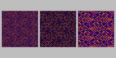 Geometrical dot pattern background set - abstract graphic designs vector
