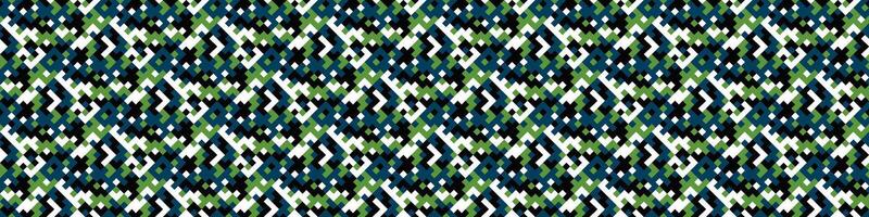 Horizontal seamless geometrical geometric mosaic pattern background - repeating design vector