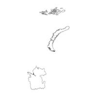Arkhangelsk outline map vector