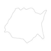 Morelos state blank contour map vector