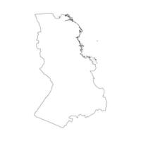 Karelia outline map vector