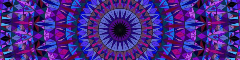 Geometric dynamic polygonal radial tiled mosaic background design vector