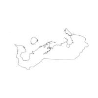 Nenets outline map vector