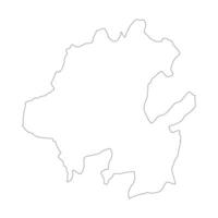 Hidalgo state blank contour map vector